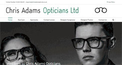 Desktop Screenshot of chrisadamsopticians.co.uk